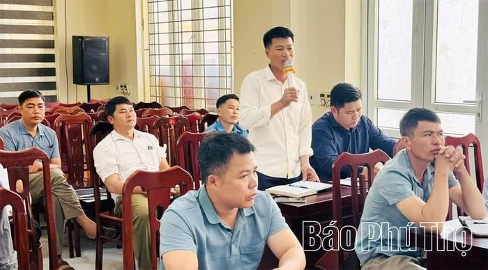Hội nghị triển khai Chiến dịch cao điểm 180 ngày đo đạc, chỉnh lý bản đồ địa chính trên địa bàn xã Ngọc Sơn.
