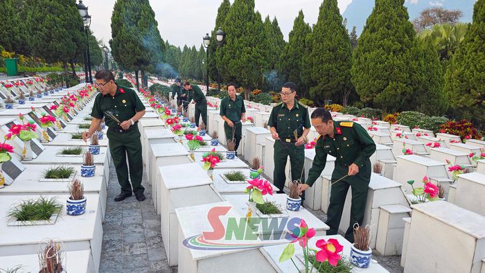 Những phần một liệt sĩ tại Nghĩa trang Liệt sĩ quốc gia Vị Xuyên.
