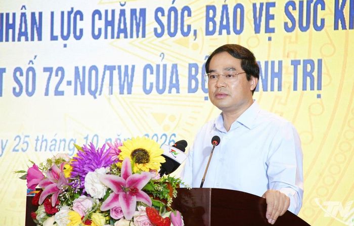 Đồng chí Bí thư Tỉnh ủy Trịnh Xuân Trường phát biểu tại chương trình.