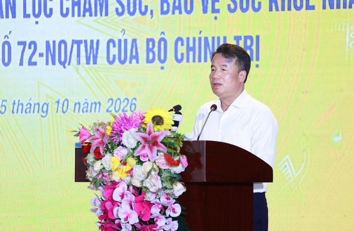 Chủ tịch UBND tỉnh Thái Nguyên Nguyễn Thế Mạnh phát biểu tại hội nghị.