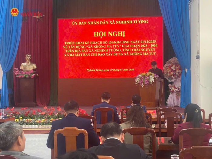 Xã Nghinh Tường đẩy mạnh tuyên truyền về tác hại của ma túy và quy định pháp luật đến đông đảo người dân. Ảnh: Đồng Thưởng.
