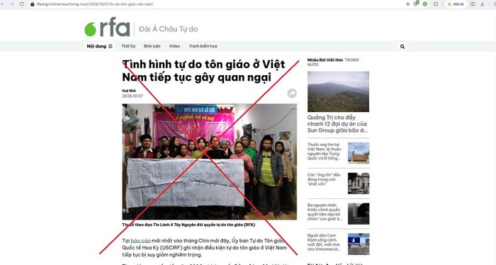 Cảnh giác các thông tin sai trái về tự do tôn giáo ở Việt Nam.