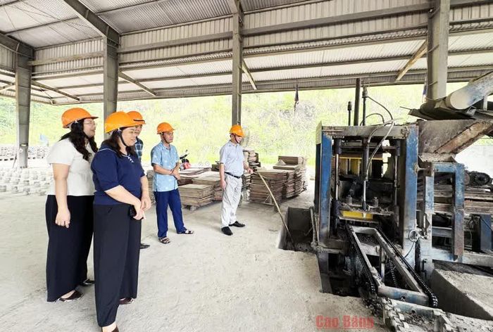 Đoàn kiểm tra liên ngành tỉnh kiểm tra việc chấp hành các quy định về an toàn, vệ sinh lao động tại Công ty cổ phần Xi măng - Xây dựng công trình Cao Bằng.