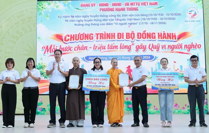 Chùa Bảo Long và Tịnh xá Ngọc Phương ủng hộ đến với chương trình