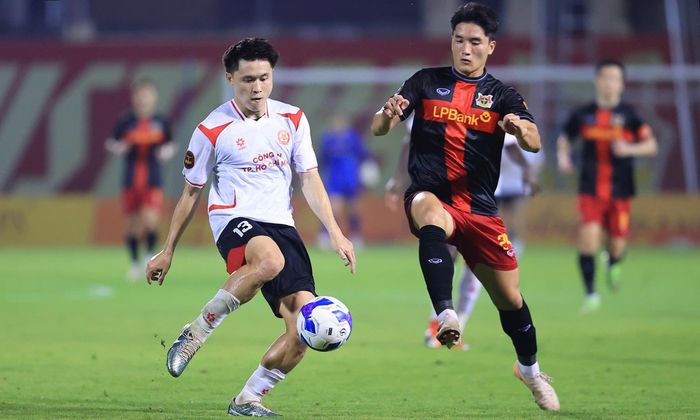 Ninh Bình mất ngôi đầu bảng sau khi thua CLB Công an TP.HCM 0-1. (Ảnh: VPF)