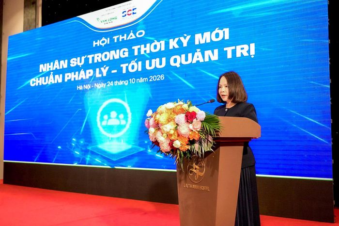 Bà Lê Thị Hiền, Phó Giám đốc Trung tâm Xúc tiến đầu tư và Hỗ trợ doanh nghiệp Hà Nội (Sở Tài chính Hà Nội). Ảnh: Khắc Kiên
