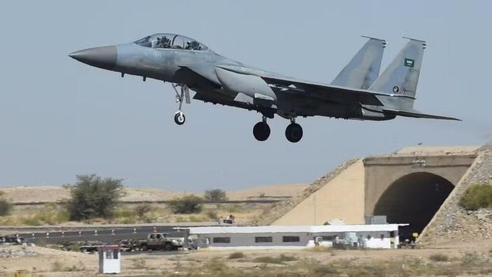Máy bay tiêm kích của Saudi Arabia. Ảnh: AFP