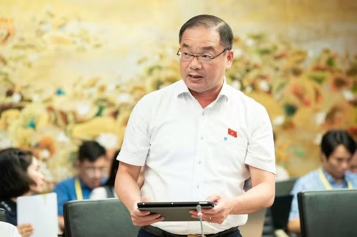 Đại biểu Nguyễn Ngọc Việt (đoàn Hà Nội) phát biểu