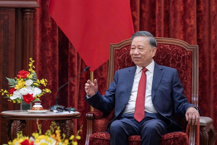  Tổng Bí thư, Chủ tịch nước Tô Lâm phát biểu tại cuộc tiếp. 