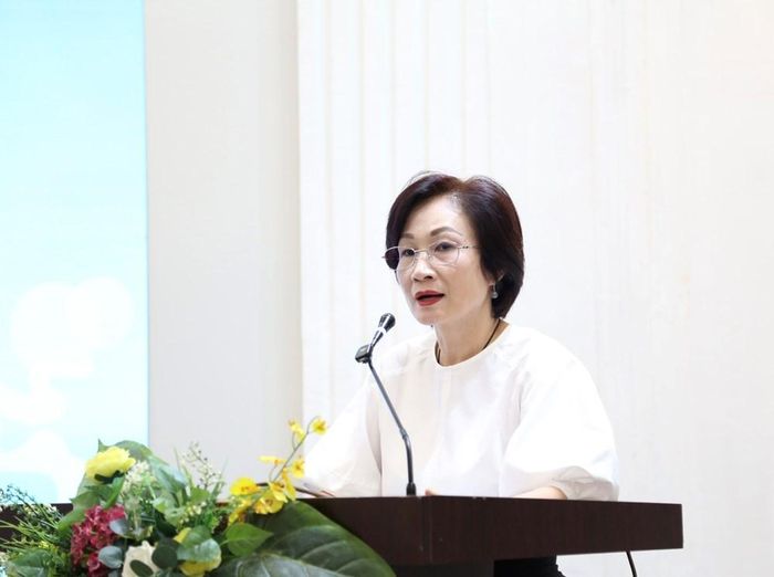 Phó Vụ trưởng Vụ Pháp chế (Bộ VHTTDL) Lê Thị Thu Oanh phát biểu