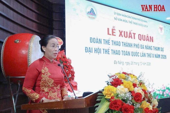 Phó Chủ tịch UBND TP. Đà Nẵng Nguyễn Thị Anh Thi phát biểu tại buổi lễ