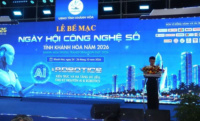 Phó Chủ tịch UBND tỉnh Khánh Hòa Nguyễn Thanh Hà phát biểu