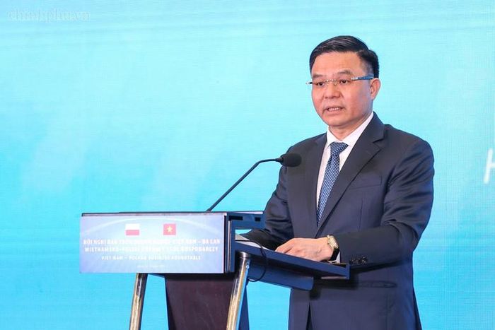 Bộ trưởng Bộ Công Thương Lê Mạnh Hùng phát biểu tại sự kiện - Ảnh: chinhphu.vn/Nhật Bắc
