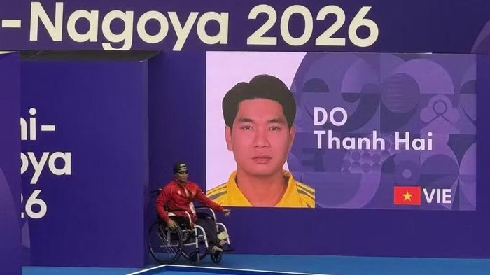 Vận động viên Đỗ Thanh Hải chuẩn bị thi đấu tại Asian Para Games 5-2026. (Ảnh: THU HOÀI)