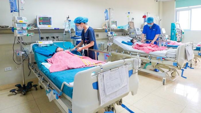 Bệnh nhi điều trị tại Bệnh viện Nhi Trung ương.