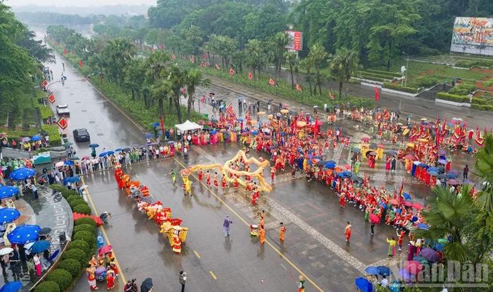 Nhiều hoạt động văn hóa đặc sắc mang đậm dấu ấn thời đại Hùng Vương sẽ được tỉnh Phú Thọ tổ chức dịp Giỗ Tổ Hùng Vương - Lễ hội Đền Hùng năm 2027. (Ảnh: NGỌC LONG)