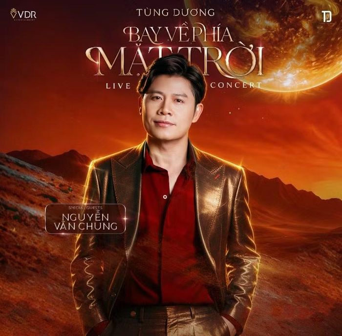 Tại live-concert “Bay về phía mặt trời”, Nguyễn Văn Chung đồng hành cùng Tùng Dương trong chương “Cội nguồn-Di sản”. (Ảnh: Ban tổ chức cung cấp)