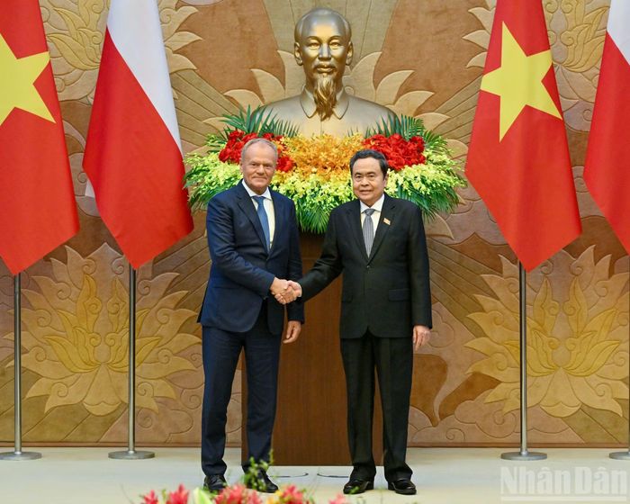 Chủ tịch Quốc hội Trần Thanh Mẫn và Thủ tướng Cộng hòa Ba Lan Donald Tusk