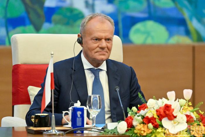 Thủ tướng Cộng hòa Ba Lan Donald Tusk tại hội kiến.