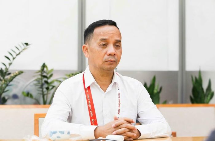 Ông Nguyễn Trọng Hổ, Phó Cục trưởng Cục Thể dục thể thao Việt Nam, Trưởng đoàn Thể thao người khuyết tật Việt Nam. (Ảnh: Thái Dương)