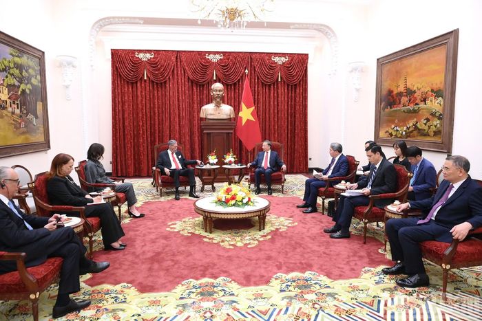 Tổng Bí thư, Chủ tịch nước Tô Lâm tiếp đồng chí Miguel Mejia, Tổng Bí thư Đảng Phong trào Cánh tả Thống nhất (MIU), Cộng hòa Dominica.