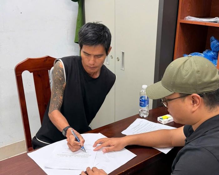 Đối tượng Lê Minh Hải bị bắt giữ.