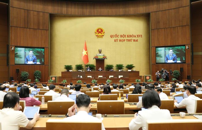  Các đại biểu dự phiên họp Quốc hội tại Hội trường Diên Hồng, sáng 26-10. Ảnh: QUANG PHÚC 
