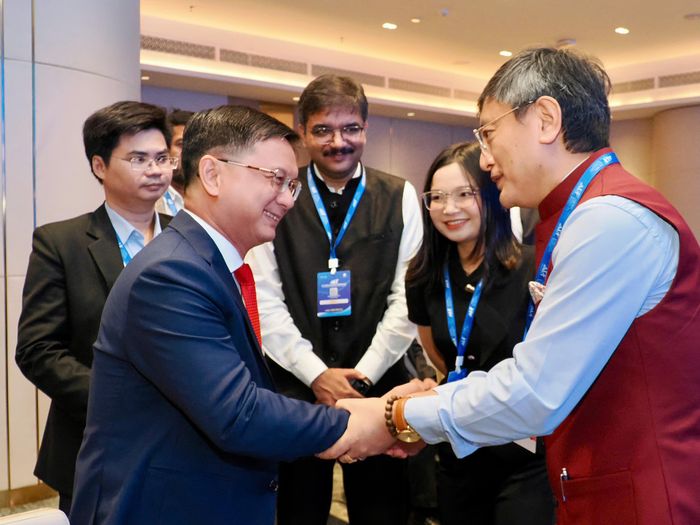  Phó Chủ tịch UBND TPHCM Nguyễn Mạnh Cường tham dự Diễn đàn Công nghệ Tương lai Việt Nam - Ấn Độ 2026 tại TPHCM. Ảnh: HOÀNG HÙNG 