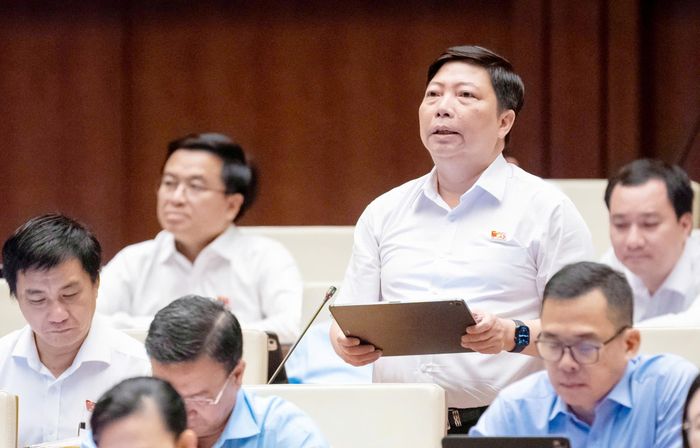  Đại biểu Nguyễn Vũ Trung (TPHCM). Ảnh: QUANG PHÚC 