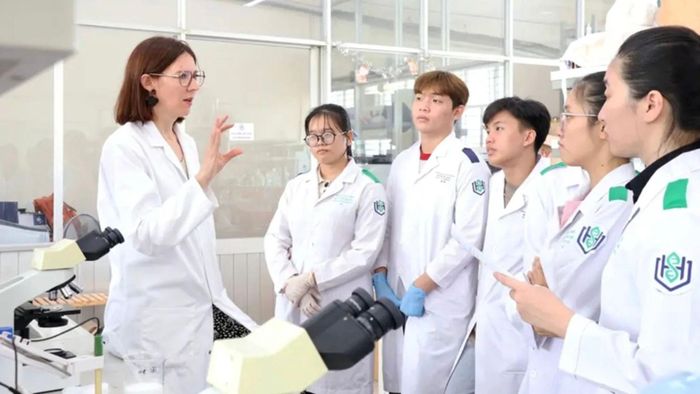  Giáo sư nước ngoài tham gia thỉnh giảng cho sinh viên Khoa y Trường Đại học Khoa học Sức khỏe (Đại học Quốc gia TPHCM). Ảnh: THANH HÙNG 