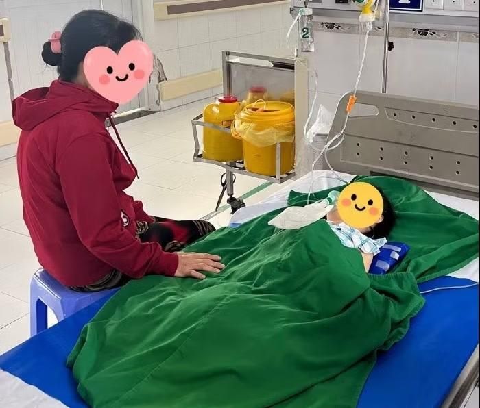 Bệnh nhi tại bệnh viện - Ảnh BVCC