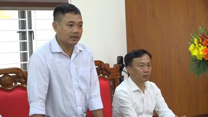 Anh Phước gửi lời cảm ơn đến xã Kỳ Thượng đã kịp thời tuyên dương.