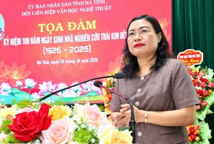 Bà Nguyễn Thị Nguyệt - Phó Chủ tịch UBND tỉnh phát biểu tại Tọa đàm.