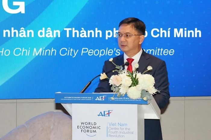 Phó Chủ tịch UBND TP. Hồ Chí Minh Nguyễn Mạnh Cường khẳng định, hợp tác quốc tế có vai trò quan trọng trong việc kết nối tri thức, nguồn lực và thị trường, giúp các bên cùng xây dựng năng lực công nghệ và tạo ra những giá trị phát triển mới. (Ảnh: Thành Long)