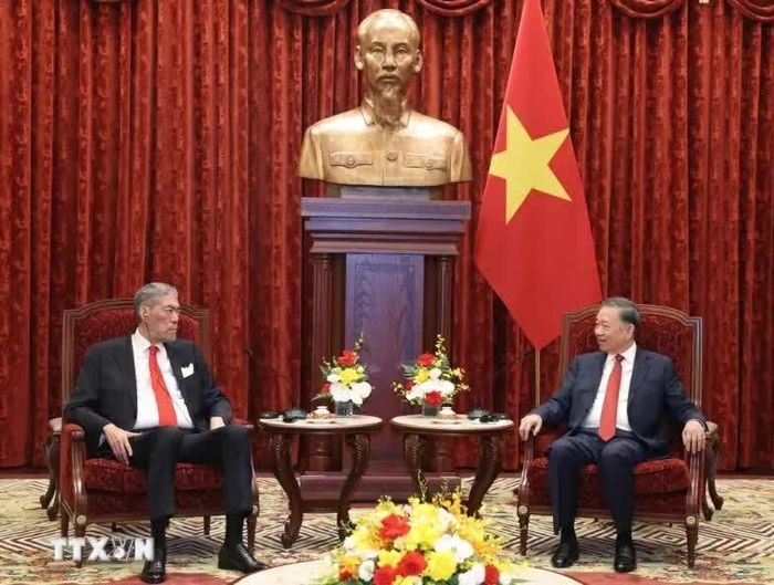 Tổng Bí thư, Chủ tịch nước Tô Lâm đánh giá cao những kết quả tích cực trong quan hệ giữa hai Đảng, hai nước thời gian qua. (Nguồn: TTXVN)