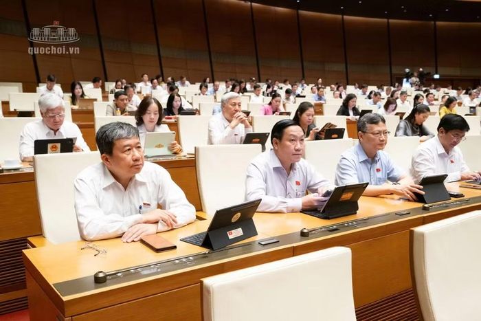 Các đại biểu Quốc hội tham dự phiên họp (ảnh QH).