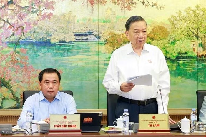 Tổng Bí thư, Chủ tịch nước Tô Lâm lưu ý các công trình có nguy cơ cao, đông người phải được giám sát kịp thời. Ảnh: QH