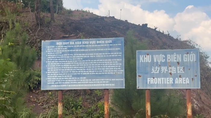 Khu vực biên giới tại thôn Nà Làng, xã Cao Lộc, tỉnh Lạng Sơn. Ảnh: Văn Trung