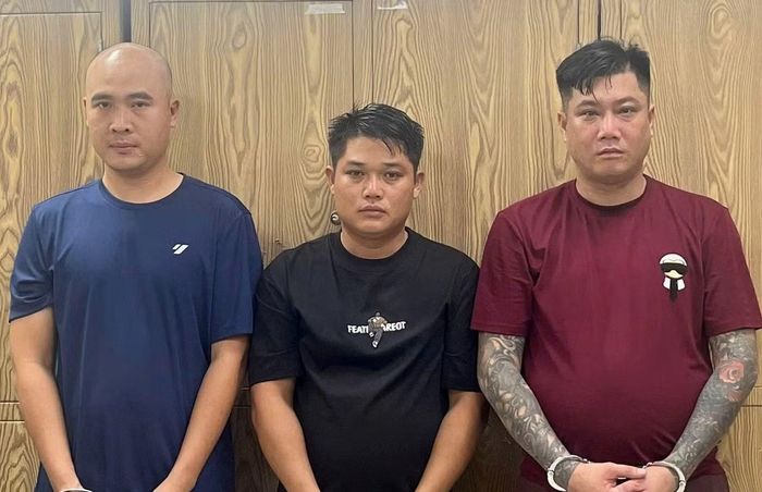 3 đối tượng tại cơ quan công an.