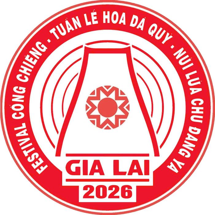 Biểu trưng Festival cồng chiêng - Tuần lễ hoa dã quỳ - Núi lửa Chư Đang Ya năm 2026.
