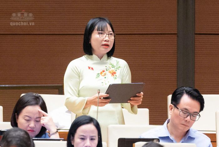 Đại biểu Nguyễn Thị Việt Nga. Ảnh: Media QH