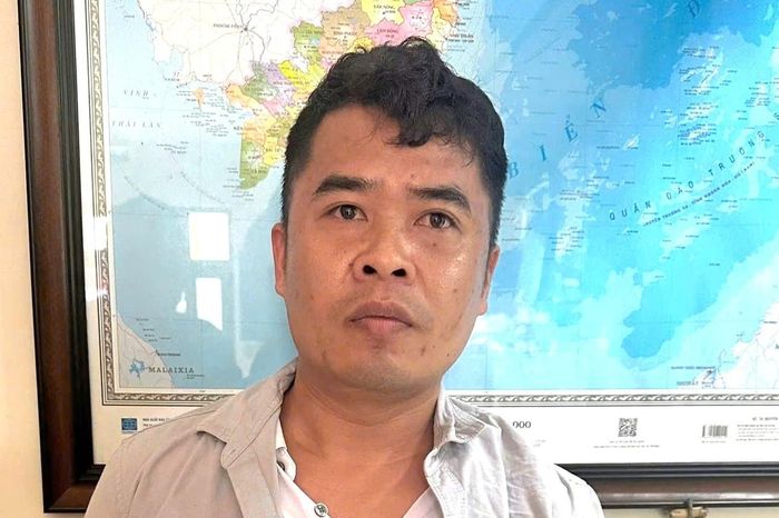 Vũ Văn Bằng sau khi bị bắt giữ. Ảnh: NK