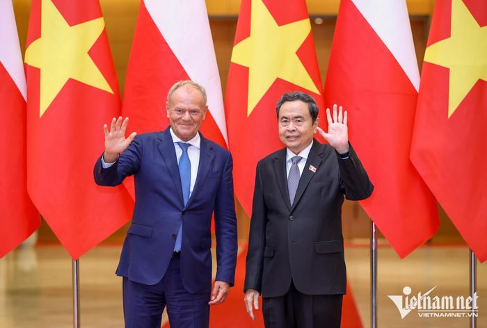 Chủ tịch Quốc hội Trần Thanh Mẫn và Thủ tướng Ba Lan Donald Tusk