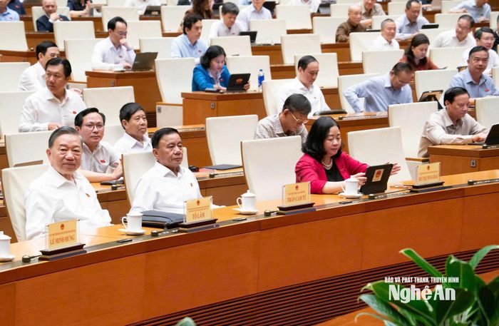 Tổng Bí thư, Chủ tịch nước Tô Lâm và các đại biểu tham dự phiên họp. Ảnh: V.C