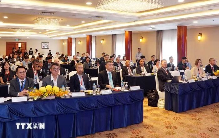 Đại biểu tham dự Hội nghị quốc tế-Phiên họp Thường niên lần thứ 18 APRSCP: Kết nối Khoa học và Công nghệ. (Ảnh: Trung Tuyến/TTXVN)