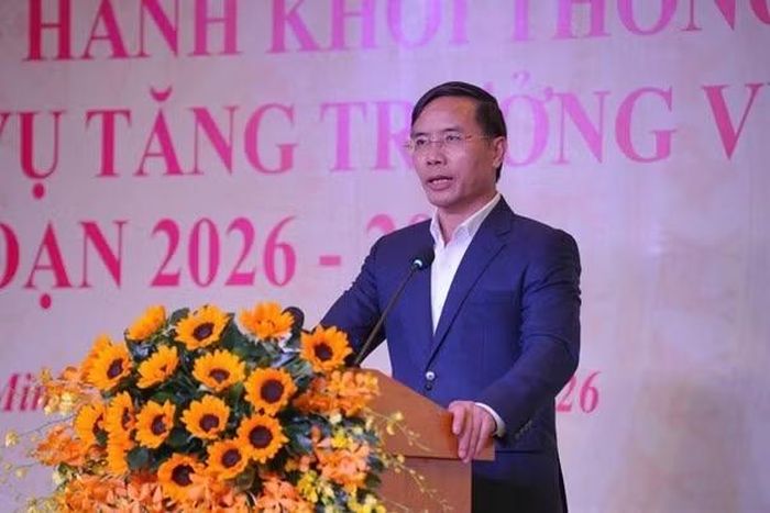 Thống đốc Ngân hàng Nhà nước Phạm Đức Ấn phát biểu tại hội nghị. (Ảnh: Vietnam+)