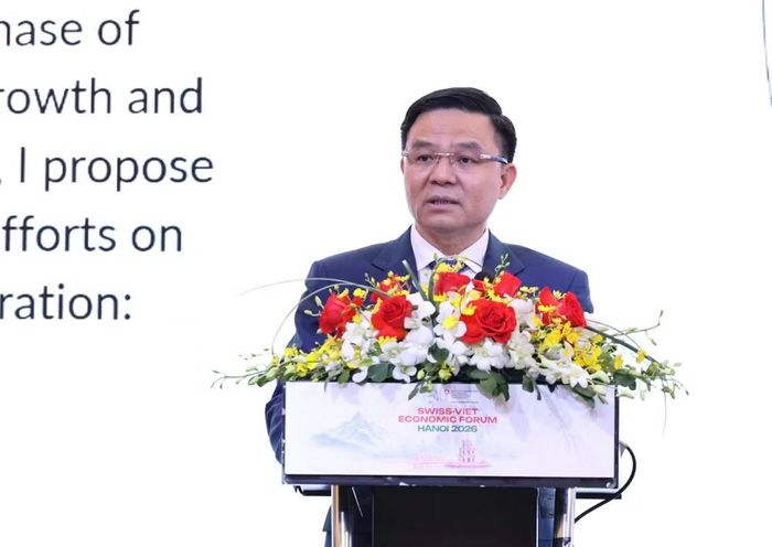 Bộ trưởng Bộ Công Thương Lê Mạnh Hùng cho biết các ưu đãi thuế quan sẽ giúp hàng hóa Việt Nam mở rộng thị trường, nâng cao sức cạnh tranh. (Ảnh: BCT/Vietnam+)