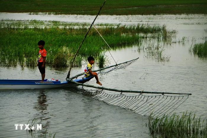 Chủ động giữ nước ngọt chính là chủ động bảo vệ sinh kế, sức khỏe người dân, sản xuất và tương lai phát triển của thành phố. (Ảnh: Duy Khương/TTXVN)
