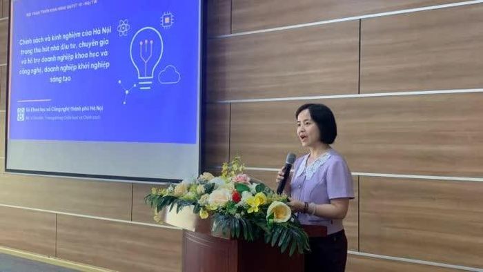 Trưởng phòng Chiến lược và Chính sách, Sở KH&CN Hà Nội Lê Thu Hiền. Ảnh: HT.