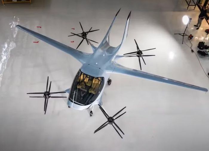 Máy bay cất cánh và hạ cánh thẳng đứng bằng điện (eVTOL) của hãng AIR. Ảnh: AIR.